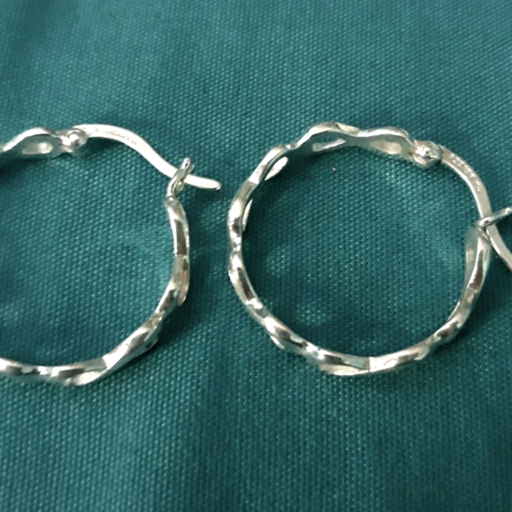 925 sterling silver hoop earrings